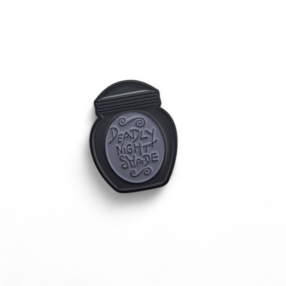 The Nightmare Before Christmas Deadly Night Shade Jar Enamel Pin